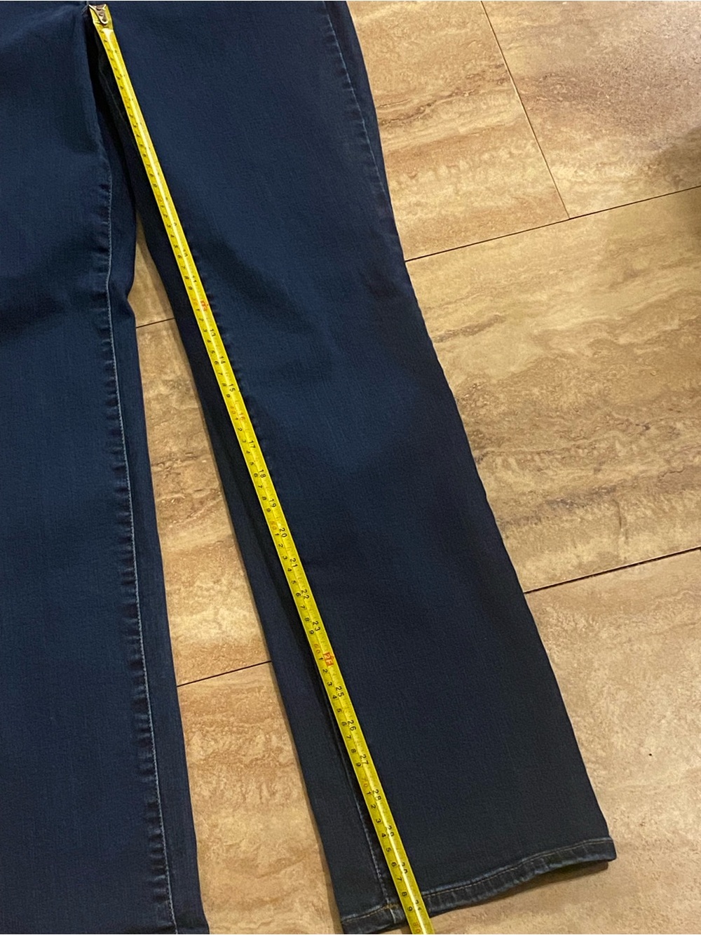 NYDJ Marilyn Straight Lift Tuck Women's Dark Blue Straight-Leg Jeans Size 8 - Picture 5 of 9